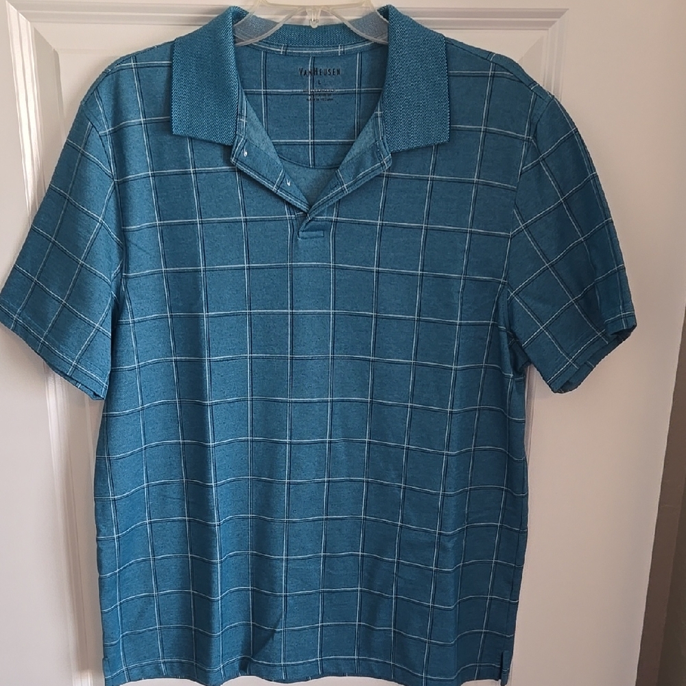 Van Heusen Blue Checkered Men's Shirt